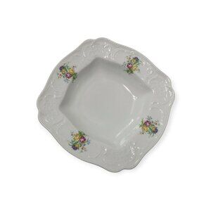Vintage Rosenthal Continental Sanssouci floral pattern square serving bowl Rose